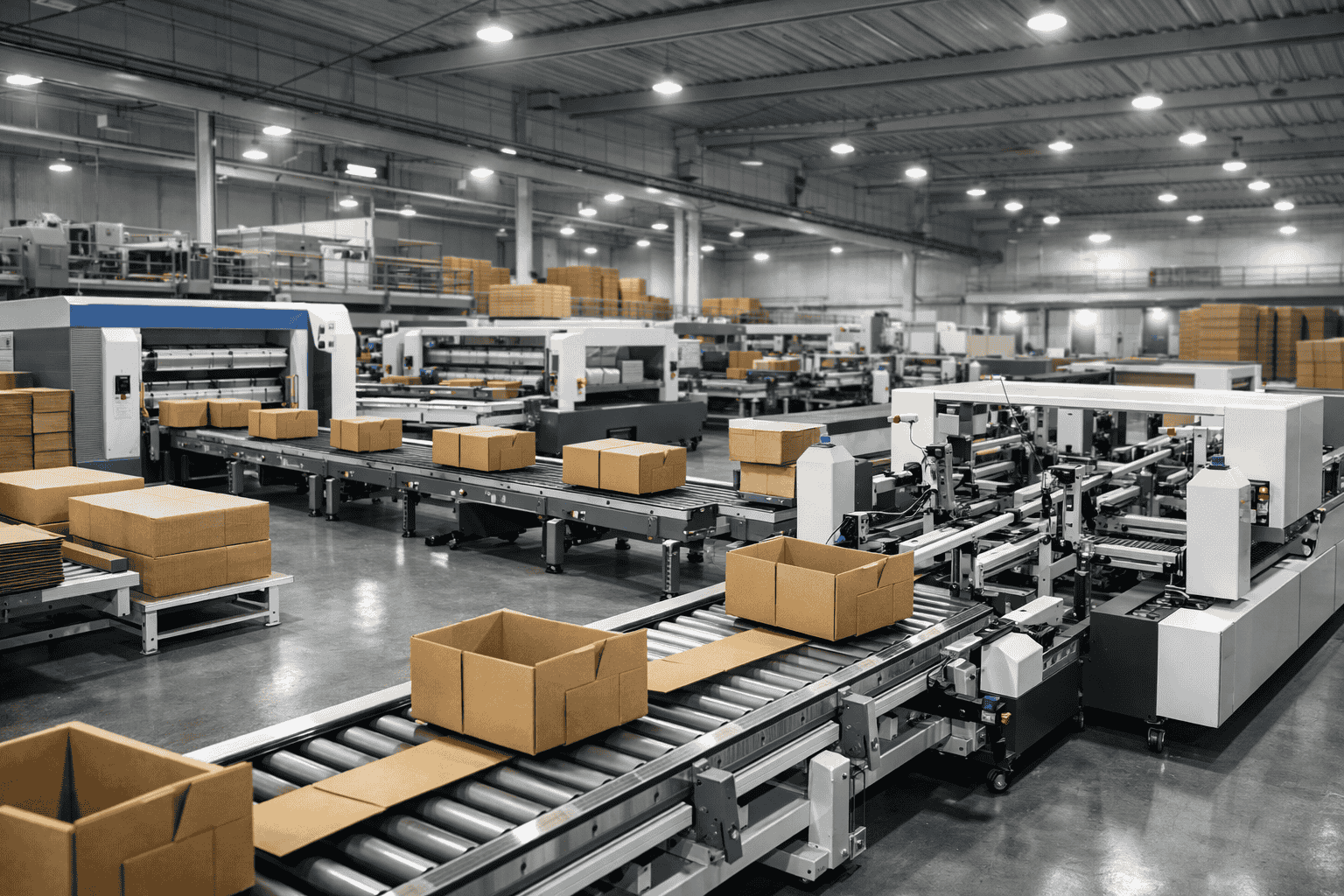 5 principaux types d'équipements de production de boîtes ondulées et leurs meilleures utilisations 